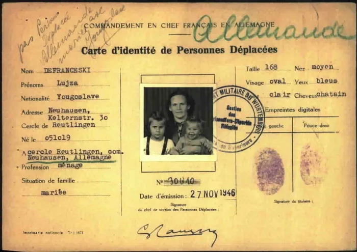 Luiza's identity card — and the only picture of the children