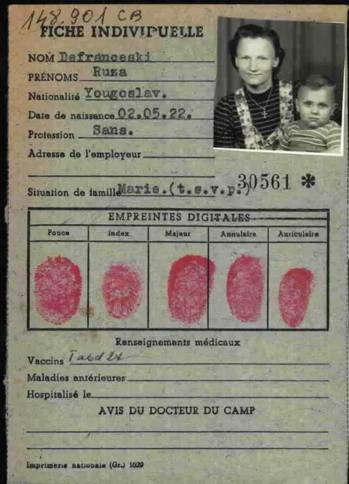 Ruža Defranceski — Fiche Individuelle