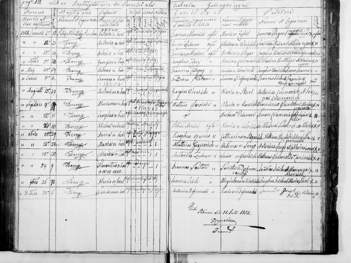 A boy baptised in 1851 and a hand closing his life in 1935