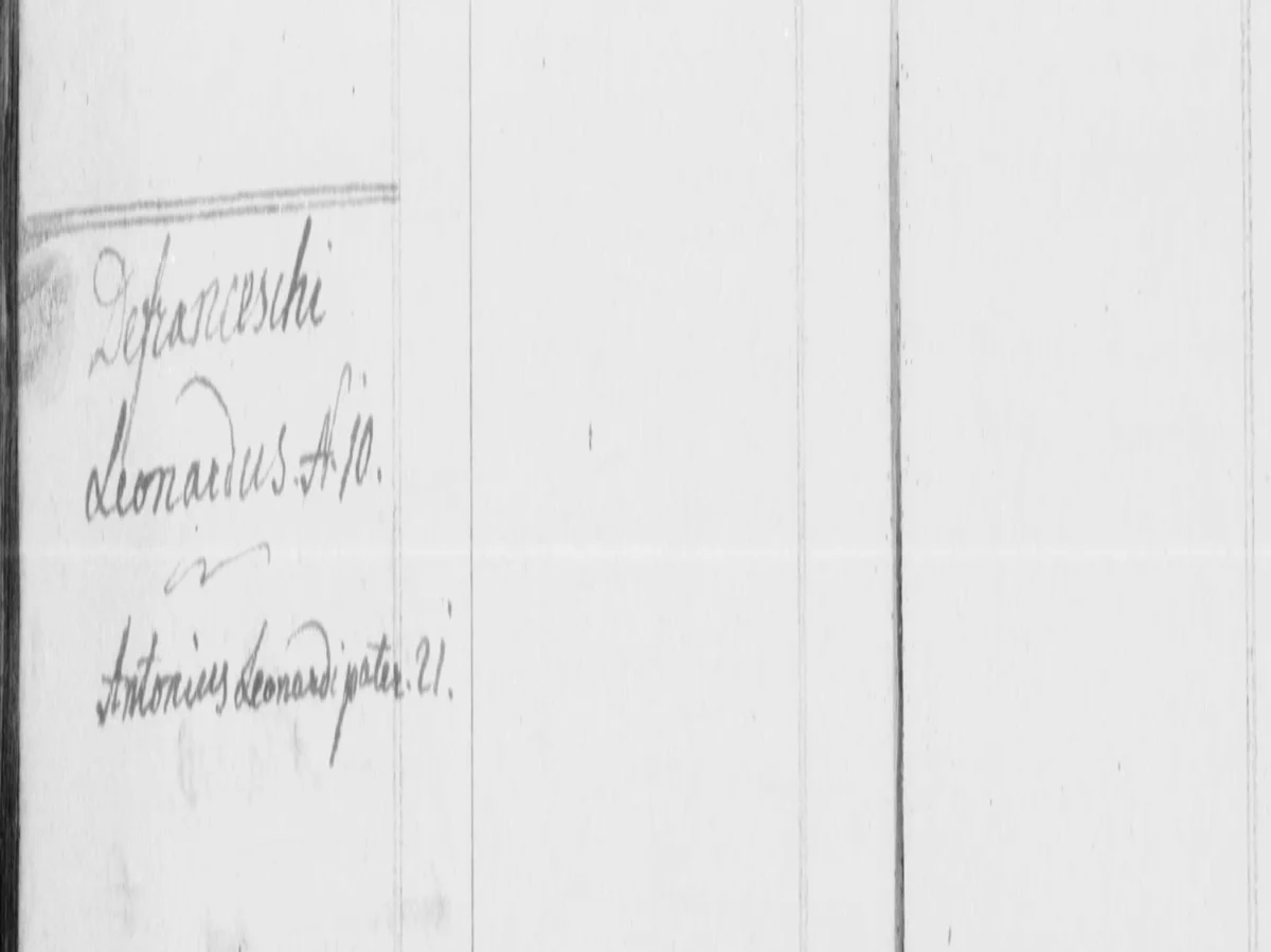 «Defranceschi Leonardus N.º 10» — a third Defranceschi house in the index