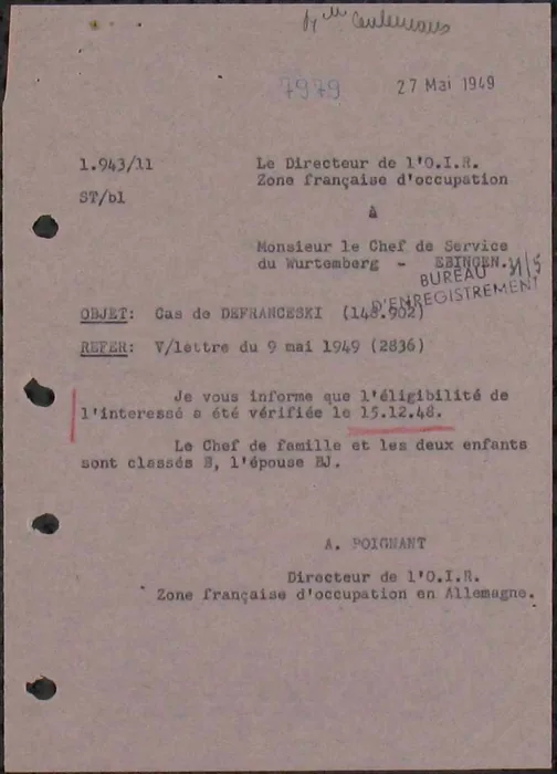The letter that let them stay