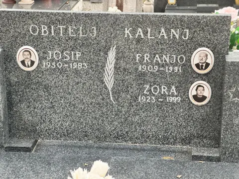 Kalanj grave — Josip, Franjo and Zora