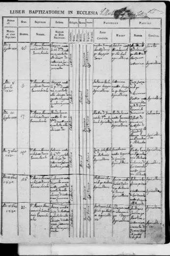Madalena, daughter of Mattio di Franceschi «d.to matulinch» and Madalena Percovich — 31 July 1830