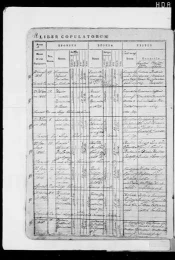 His probable brother Gregorio marries Maria's sister — 22 January 1845