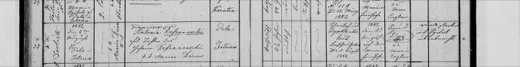 Francisca Antonia Defranceschi, 4½, daughter of the navy servant Johann, dies at Pola — 4 August 1882